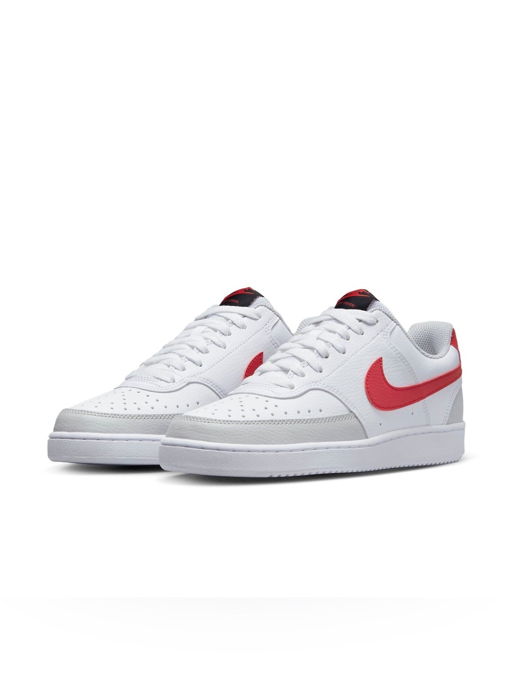 WMNS) Nike Court Vision Low 'White University Red' size 8.5